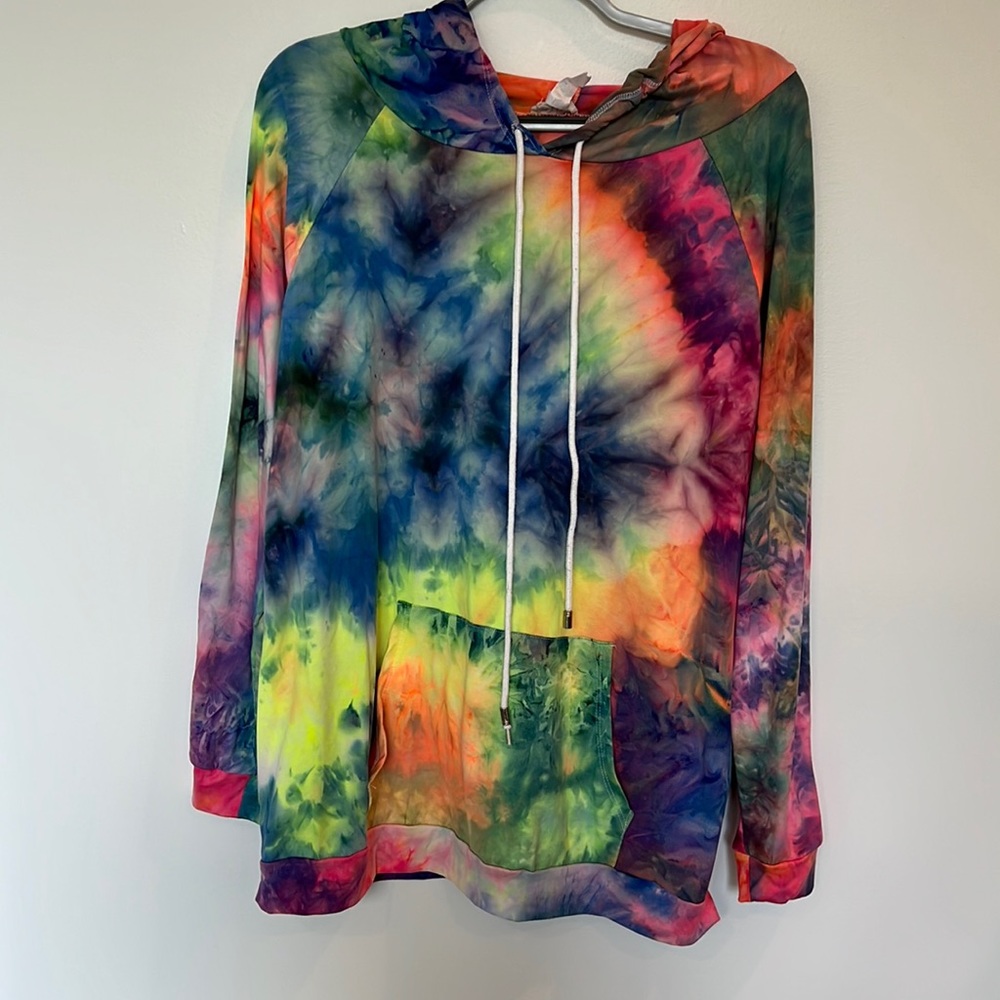 BiBi tie dye hoodie Size L
